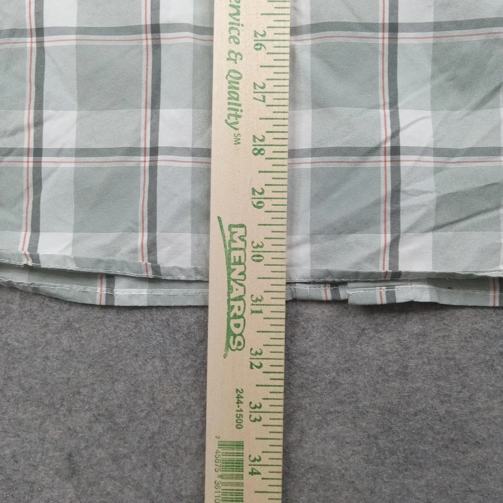 North Face Shirt Mens XL Green Plaid Vented Button Front Long Sleeve Casual‎